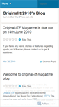 Mobile Screenshot of originalitf2010.wordpress.com
