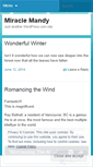 Mobile Screenshot of miraclemandy.wordpress.com