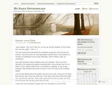 Tablet Screenshot of mydailydevotional.wordpress.com