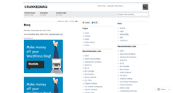 Desktop Screenshot of crankedmag.wordpress.com
