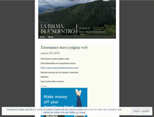 Tablet Screenshot of lapalmaislaadentro.wordpress.com