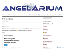Tablet Screenshot of angelarium.wordpress.com