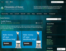 Tablet Screenshot of chroniclesofhenry.wordpress.com