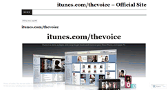 Desktop Screenshot of itunescomthevoice.wordpress.com