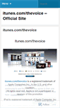 Mobile Screenshot of itunescomthevoice.wordpress.com