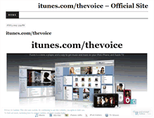 Tablet Screenshot of itunescomthevoice.wordpress.com