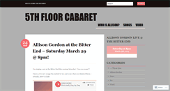 Desktop Screenshot of 5thfloorcabaret.wordpress.com