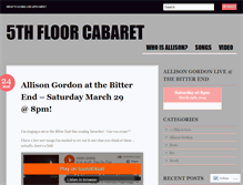 Tablet Screenshot of 5thfloorcabaret.wordpress.com