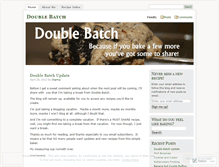 Tablet Screenshot of doublebatch.wordpress.com