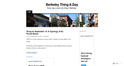 Desktop Screenshot of berkeleythingaday.wordpress.com