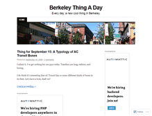 Tablet Screenshot of berkeleythingaday.wordpress.com