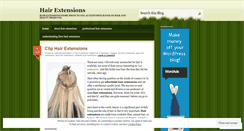 Desktop Screenshot of hairextensionsstore.wordpress.com
