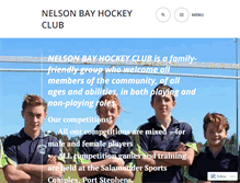 Tablet Screenshot of nelsonbayhockeyclub.wordpress.com