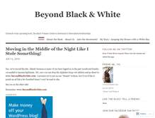 Tablet Screenshot of beyondblackwhite.wordpress.com