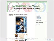 Tablet Screenshot of mycleanplateclub.wordpress.com