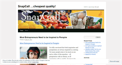 Desktop Screenshot of mysnapcall.wordpress.com