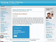 Tablet Screenshot of hoangtrancuong.wordpress.com