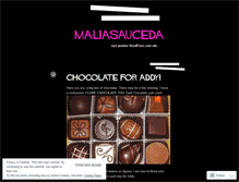 Tablet Screenshot of maliasauceda.wordpress.com