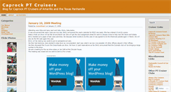 Desktop Screenshot of caprockcruisers.wordpress.com
