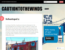 Tablet Screenshot of cautiontothewinds.wordpress.com