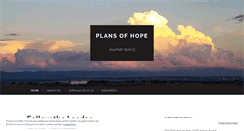 Desktop Screenshot of plansofhope.wordpress.com