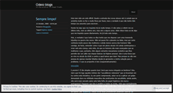 Desktop Screenshot of odeioblogs.wordpress.com