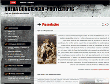 Tablet Screenshot of nuevaconciencia.wordpress.com