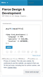Mobile Screenshot of fiercedesign.wordpress.com