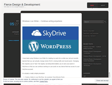 Tablet Screenshot of fiercedesign.wordpress.com