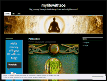 Tablet Screenshot of mylifewithzoe.wordpress.com