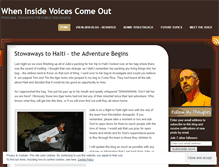 Tablet Screenshot of insidevoicescomeout.wordpress.com