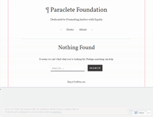 Tablet Screenshot of paraclete.wordpress.com