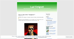 Desktop Screenshot of lupiemigrati.wordpress.com