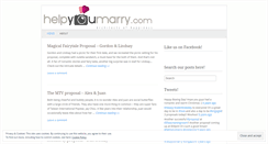 Desktop Screenshot of helpyoumarry.wordpress.com