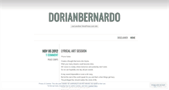 Desktop Screenshot of dorianbernardo.wordpress.com