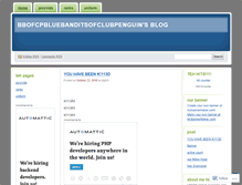 Tablet Screenshot of bbcpbluebanditsofclubpenguin.wordpress.com