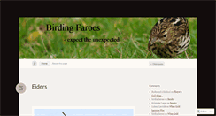 Desktop Screenshot of birdingfaroes.wordpress.com