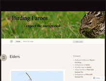 Tablet Screenshot of birdingfaroes.wordpress.com