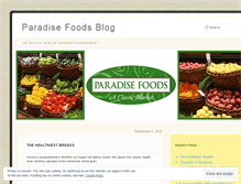 Tablet Screenshot of foodsofparadise.wordpress.com