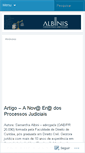Mobile Screenshot of albinis.wordpress.com