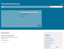 Tablet Screenshot of cloudventures.wordpress.com