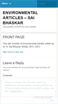 Mobile Screenshot of environmentalartilces.wordpress.com