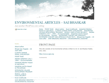 Tablet Screenshot of environmentalartilces.wordpress.com