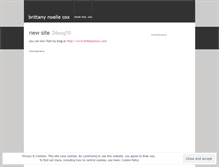 Tablet Screenshot of brittanyncox.wordpress.com