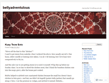 Tablet Screenshot of bellyadventulous.wordpress.com