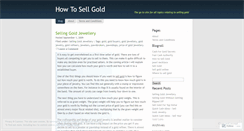 Desktop Screenshot of howtosellgold.wordpress.com