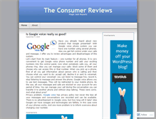 Tablet Screenshot of consumersphoneservice.wordpress.com