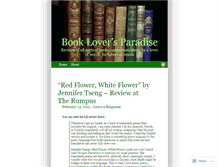 Tablet Screenshot of bookloversparadise.wordpress.com