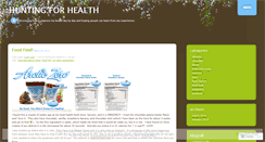 Desktop Screenshot of huntingforhealth.wordpress.com