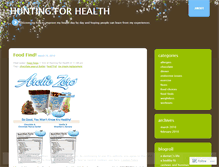 Tablet Screenshot of huntingforhealth.wordpress.com